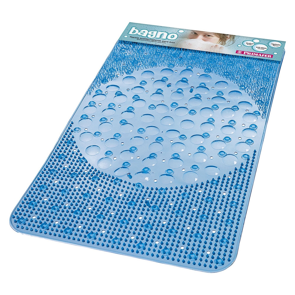 Tapete Banho Antiderrapante Azul
