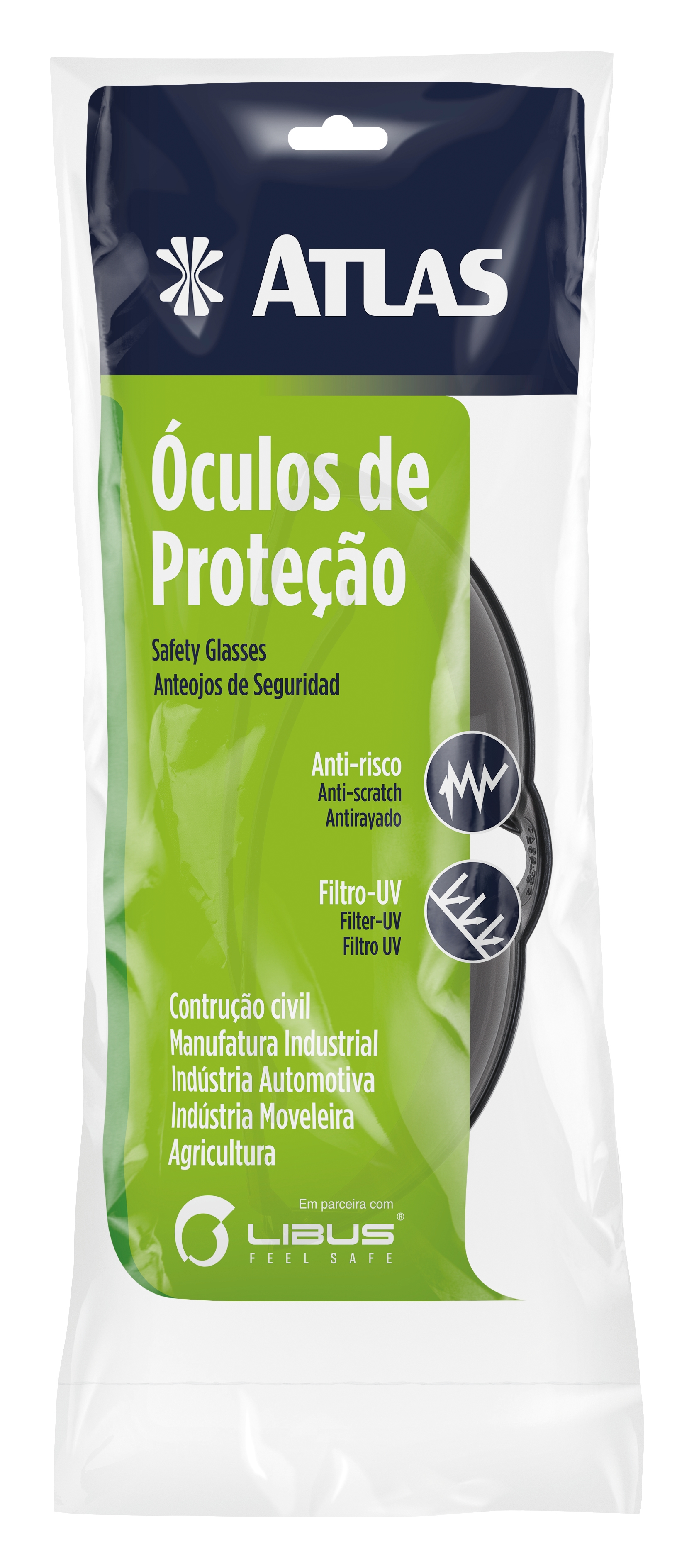 Óculos de Proteção Cinza